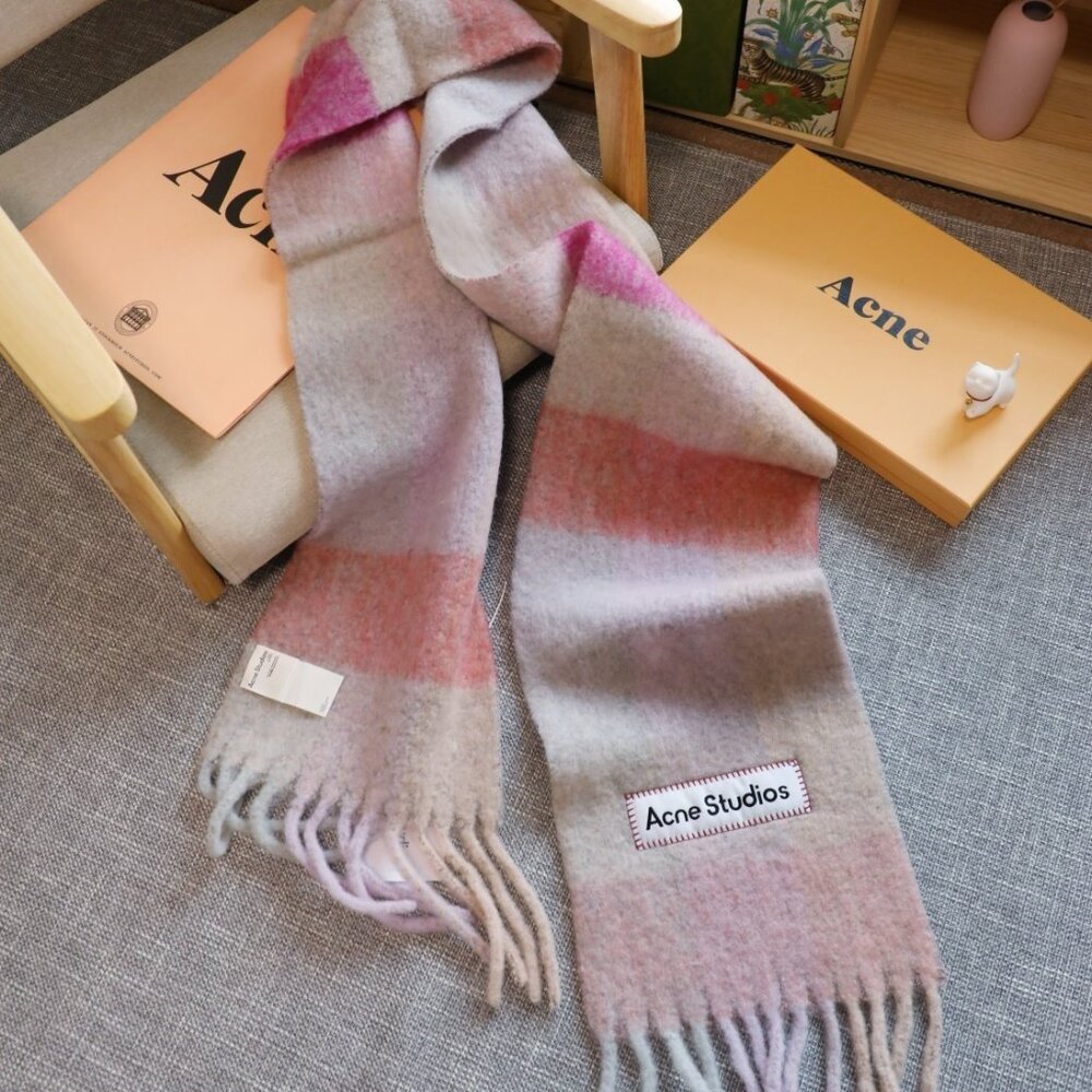 Acne Studios Gradient Pattern Wool Scarf | Gentle… - image 2
